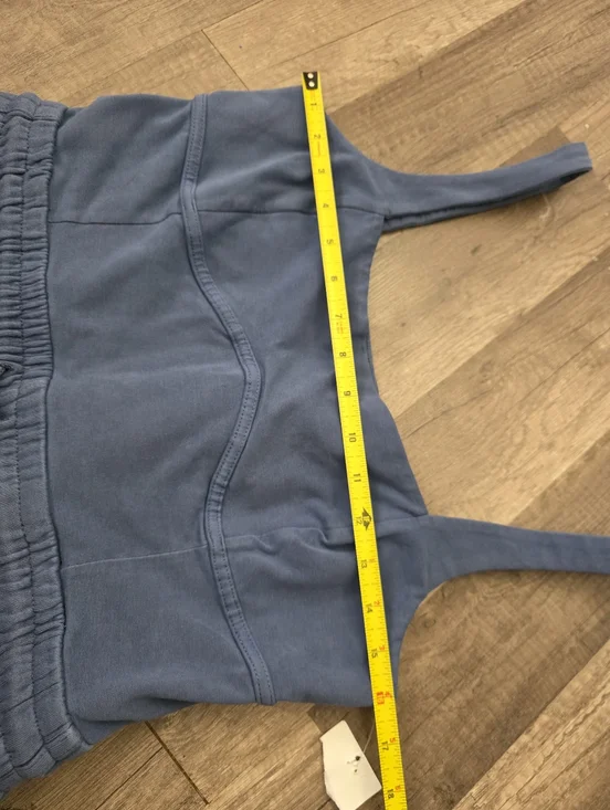 FREE PEOPLE MOVEMENT onesie Slate Blue Jumpsuit with Drawstring Boho Yoga - Picture 6 of 16